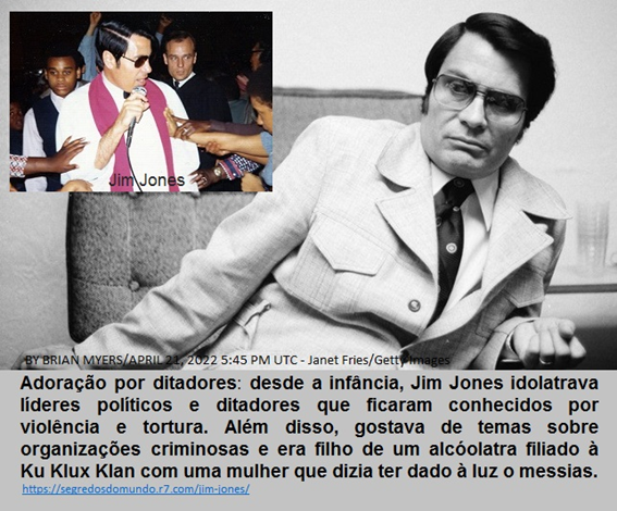 EvilSpecial  Conheça a perturbadora história de Jim Jones, que