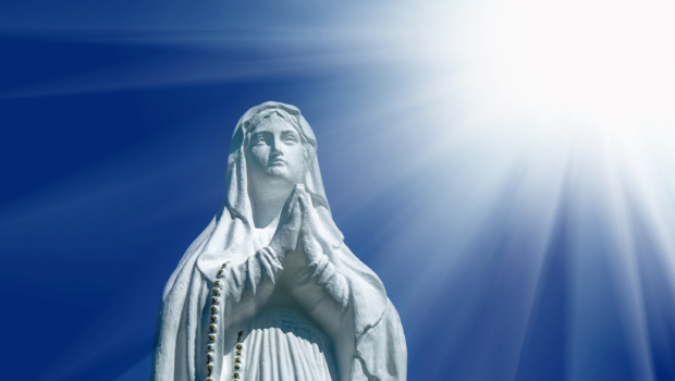 Virgin-Mary-statue.-Vintage-sculpture-of-sad-woman-in-sunlightshutterstock_1813711708