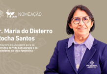 Irmã Maria do Disterro Rocha Santos, presidente da CRB, é nomeada consultora do Dicastério para a Vida Consagrada