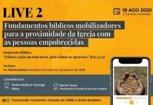 Live vai aprofundar os fundamentos bíblicos para a ação da Igreja com os empobrecidos