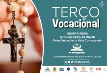 Terço Vocacional desta quarta-feira, 19, vai rezar pelas vocações à vida religiosa