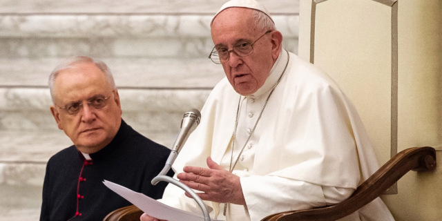 Pope Francis Audience Paul VI Hall Oct. 07, 2020