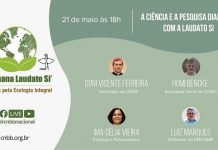 Primeira live da “Semana Laudato Si” acontece amanhã, quinta-feira, às 18h