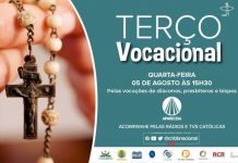 No mês de agosto, Terço da Esperança e da Solidariedade será em intenção das vocações
